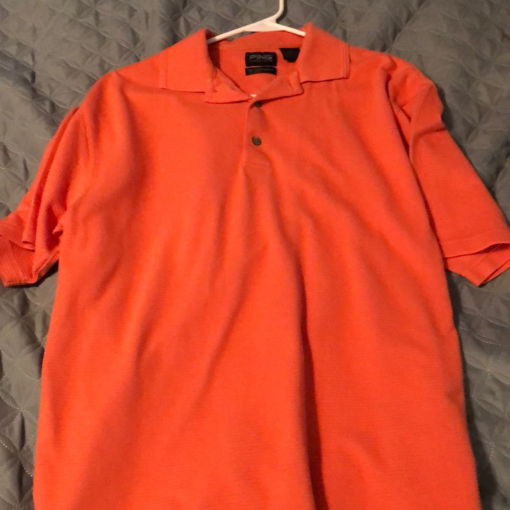 Orange golf Polo